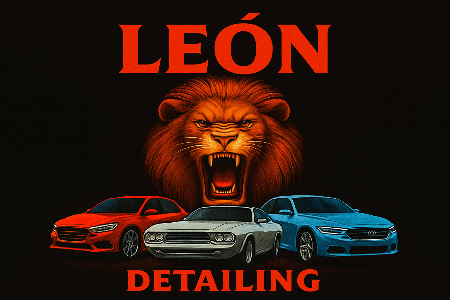 Auto detailing business cards curated front